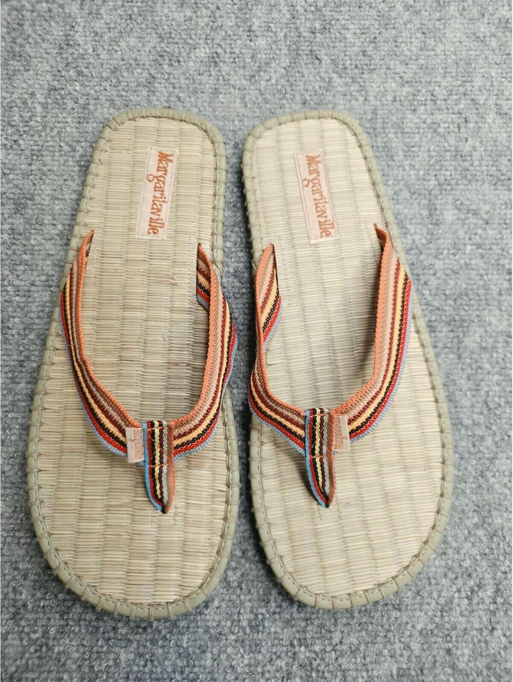Margaritaville Flip Flops Mens 11 Bamboo Calypso Summer Beach Sandals